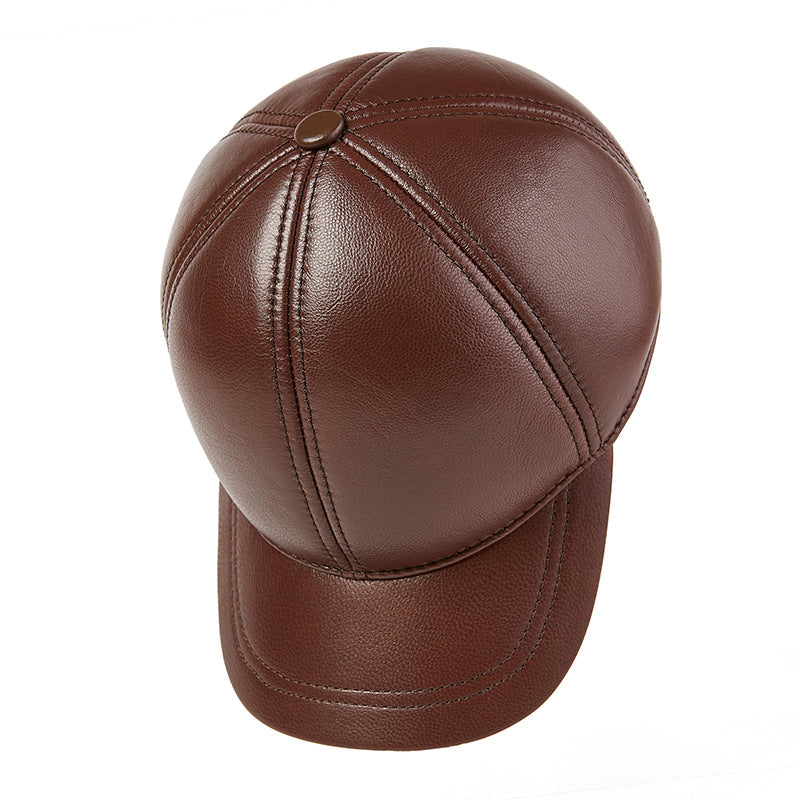 Goatskin baseball hat