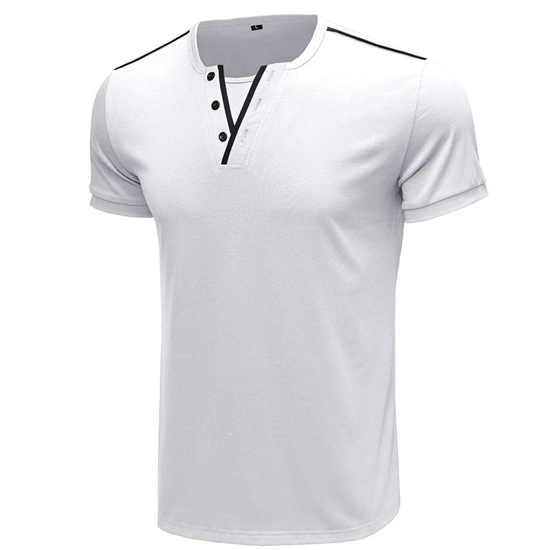 Men's T-Shirt Casual Fitted Round Neck