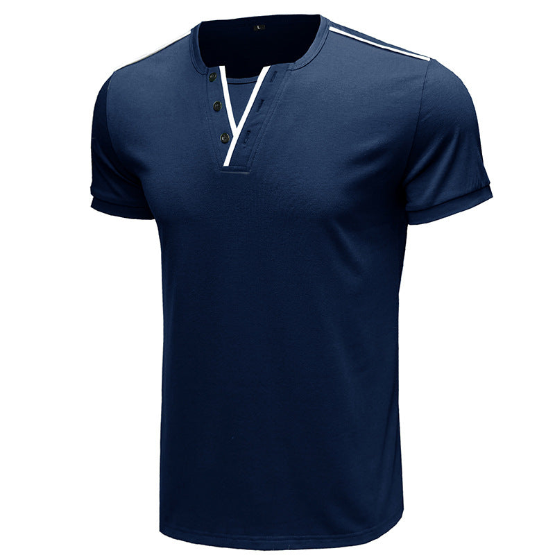 Men's T-Shirt Casual Fitted Round Neck