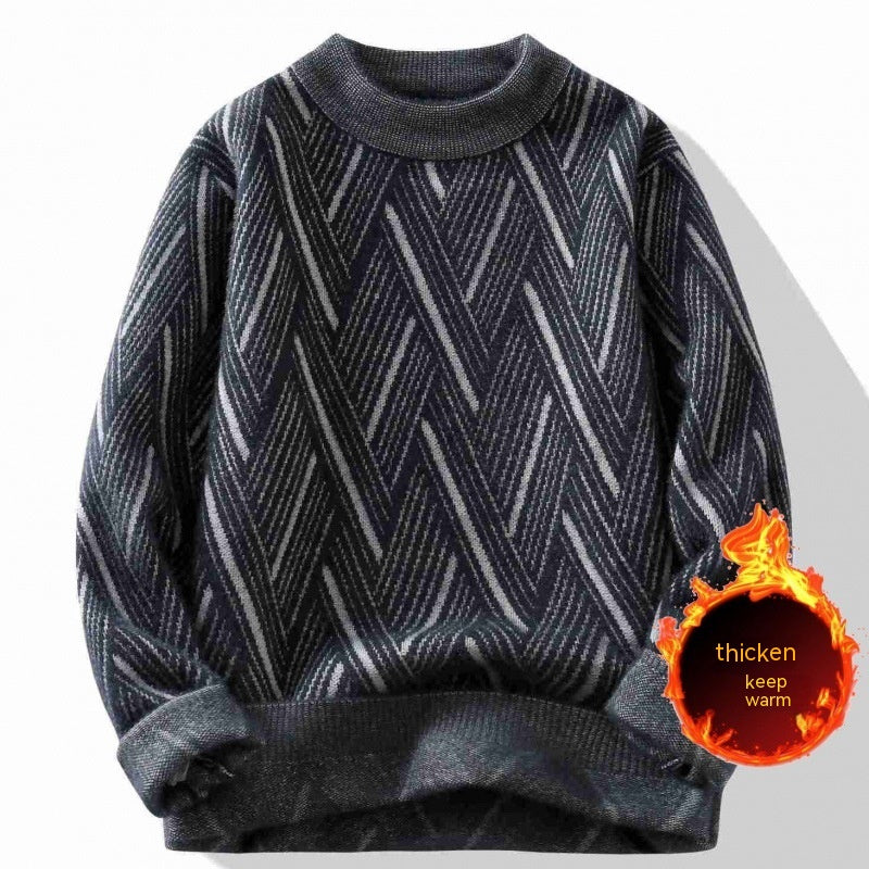 Rhombus Round Neck Sweater