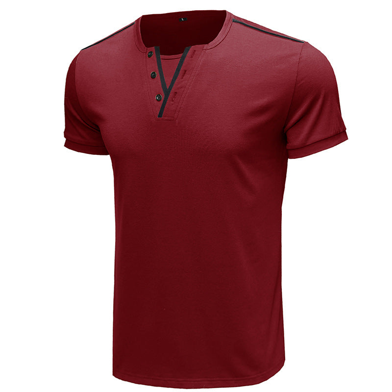 Men's T-Shirt Casual Fitted Round Neck