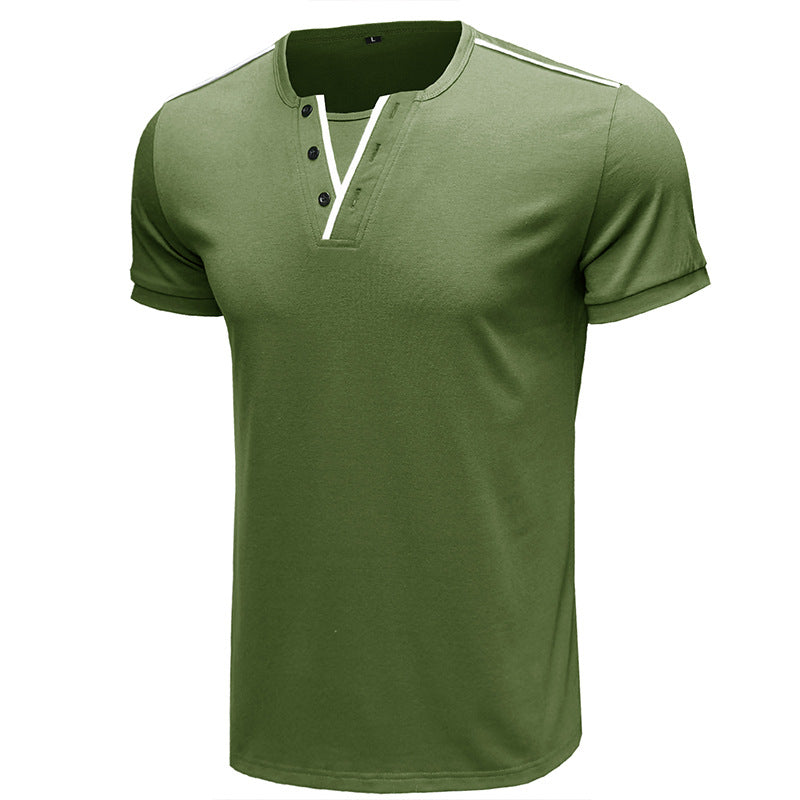 Men's T-Shirt Casual Fitted Round Neck