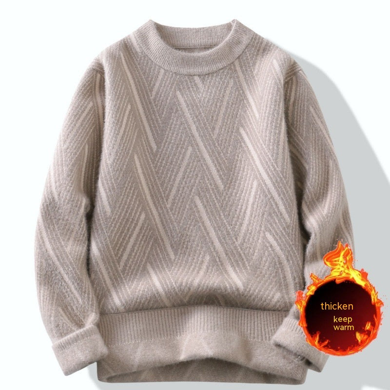 Rhombus Round Neck Sweater