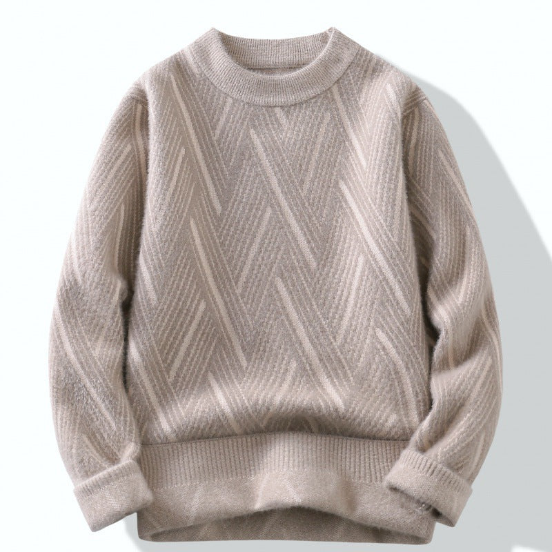 Rhombus Round Neck Sweater