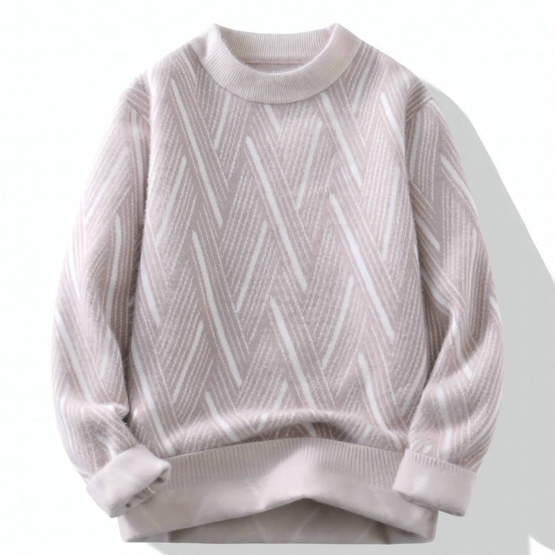 Rhombus Round Neck Sweater