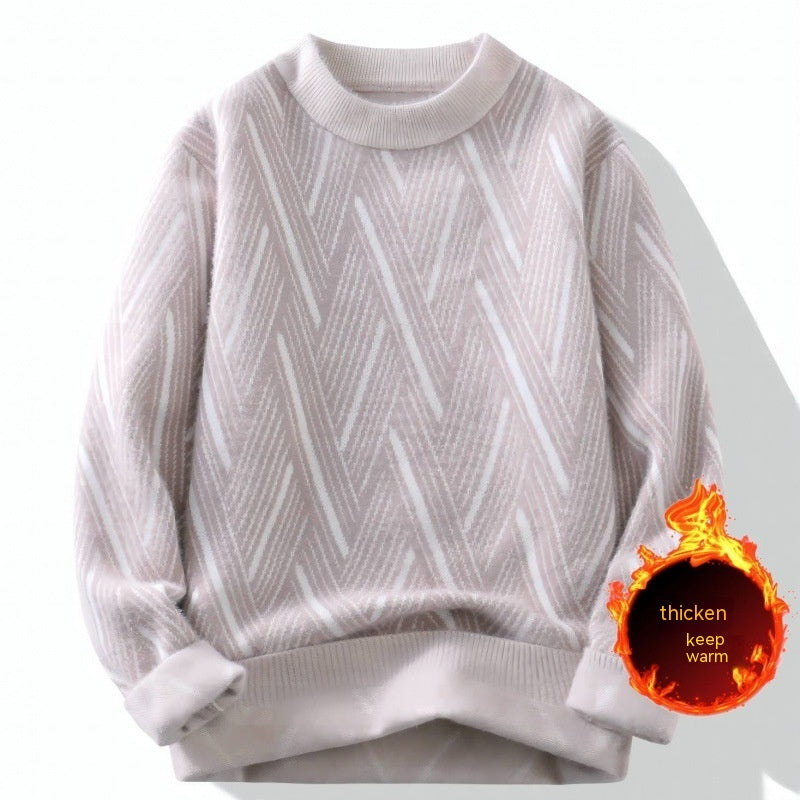 Rhombus Round Neck Sweater