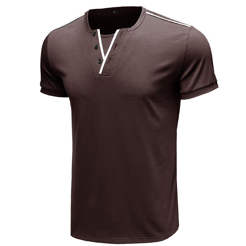 Men's T-Shirt Casual Fitted Round Neck